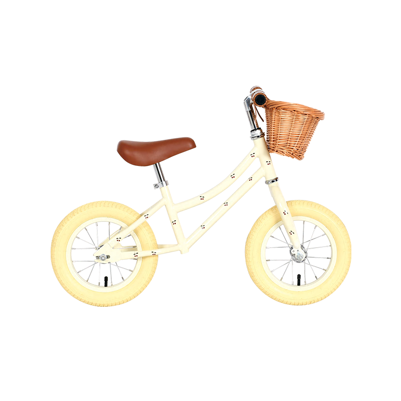 Hyb-007 12 "extra široký pneumatiky Anti-Slip řídítka Kids Balance Bike s košem vhodným pro věky 4-8